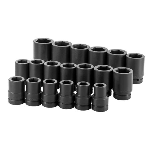 SK 19 Pc 6 Point Deep Fractional Impact Socket Set