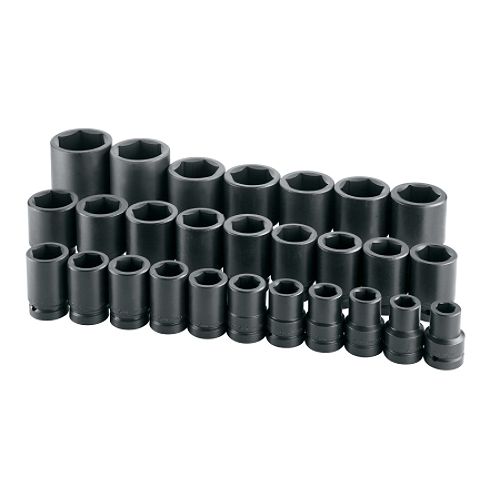 SK 27 Pc 6 Point Deep Fractional Impact Socket Set
