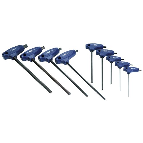 SK 9 Pc Fractional T-Handle Hex Key Set