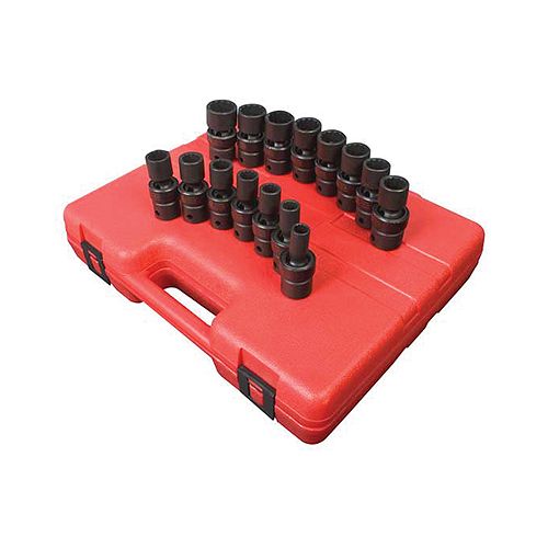 Sunex 15 Piece 1/2 Drive 12 Point Metric Universal Impact Socket Set - SUN2855 Best Price