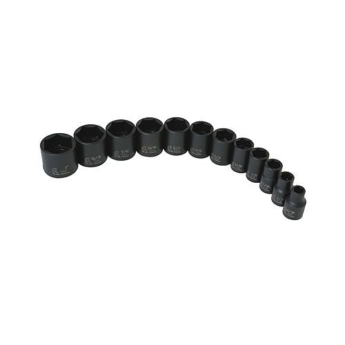 Sunex 12 Piece 3/8 Drive 6 Point Standard SAE Socket Impact Set - SUN3360 Best Price