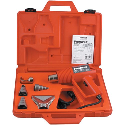 Master Appliance Proheat Variair Heat Gun with 5 Attachments and Case - MASPH1300K