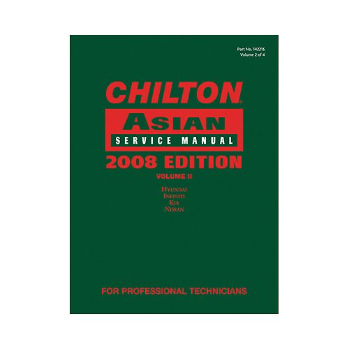 Chiltons Book Company Chilton 2008 Asian Service Manual Volume 2 - CHN142216 Best Price