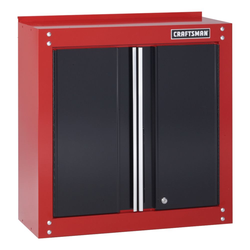 Craftsman Wall Cabinet - Red/Black