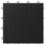 Gladiator Black Tile Flooring - 24 pack - GAFT24TTTB
