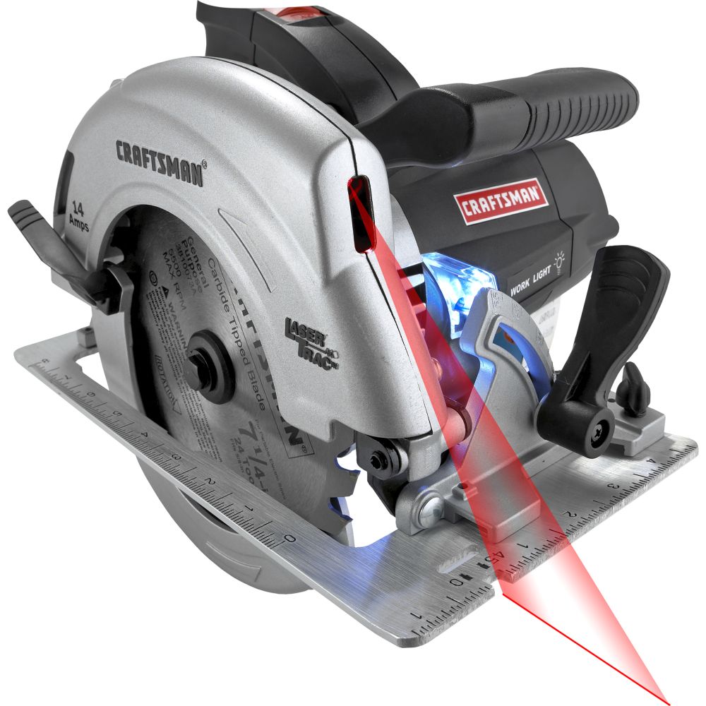 Craftsman 7-1/4 in. Circular Saw with Laser Trac and LED Worklight