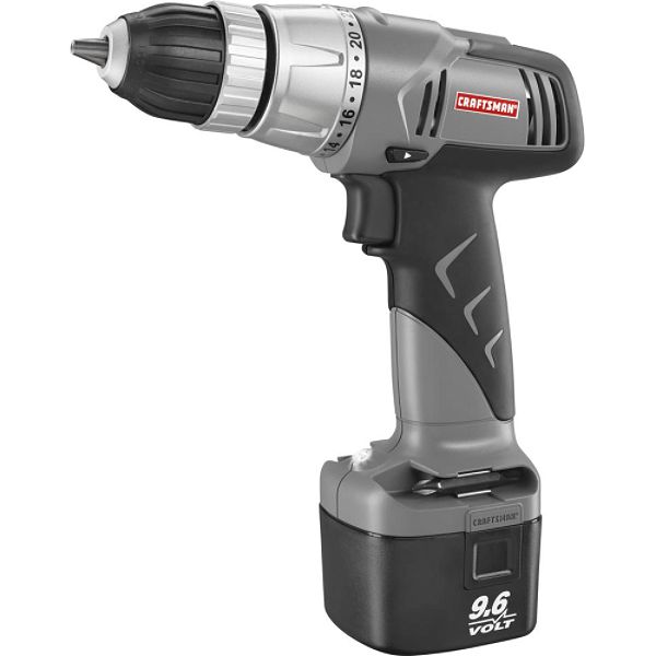 Craftsman 9.6V Cordless Drill w/ Battery, Charger