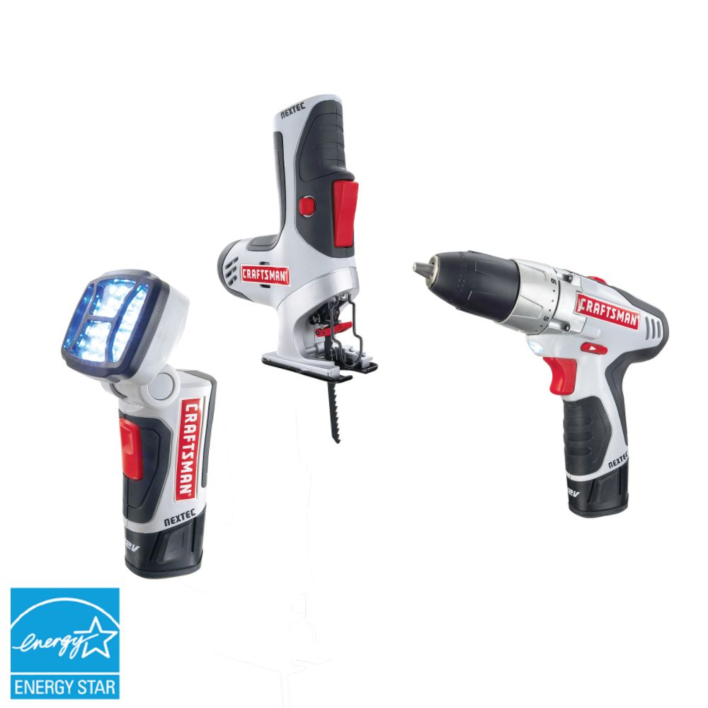 Craftsman NEXTEC Drill, Multi-Saw and Worklight Combo