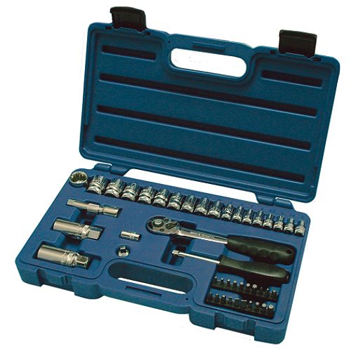 Industro 45pc 1/4 and 3/8 Drive Patented Socket Set - 00397 Best Price