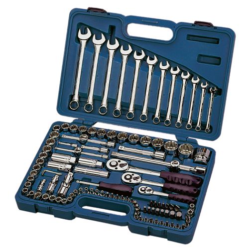 Industro 111pc 1/4  3/8 and 1/2 Drive Patented Socket and Combination Wrench Set - 00403 Best Price