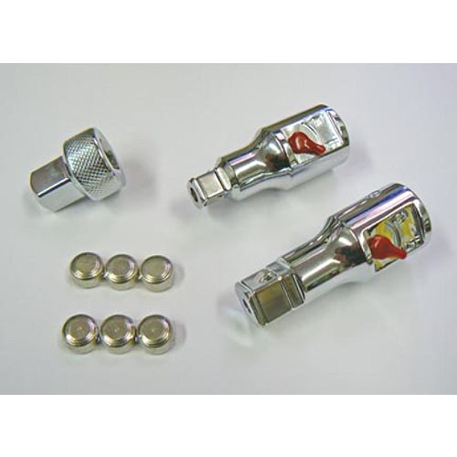 Industro 3/8 and 1/2 Drive LED Socket Extension Lights with 12 replacement batteries - 00406 Best Price