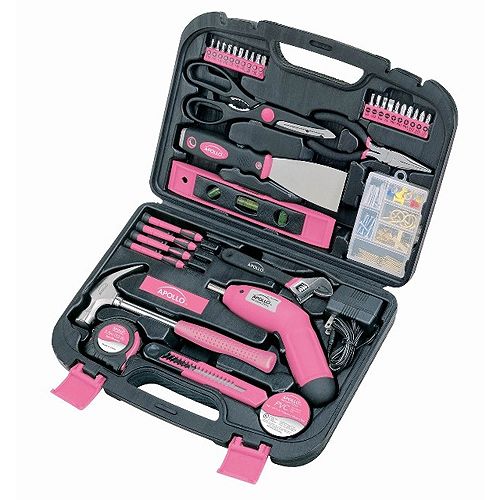 Apollo 135 Piece Pink Household Tool Set - DT0773n1 Best Price