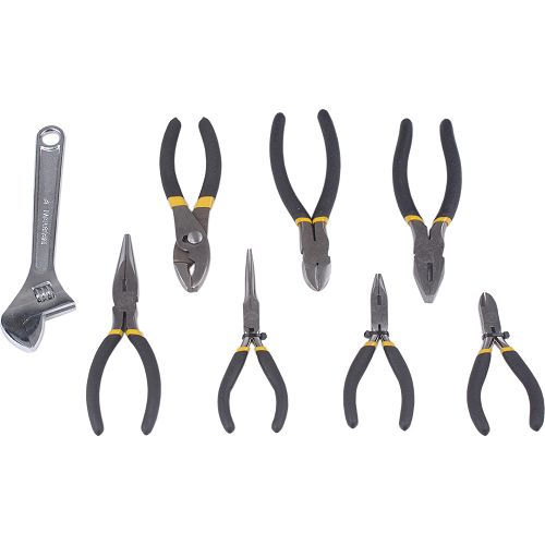 Jobmates 8 Pc. Pliers and Wrench Set - 10556 Best Price