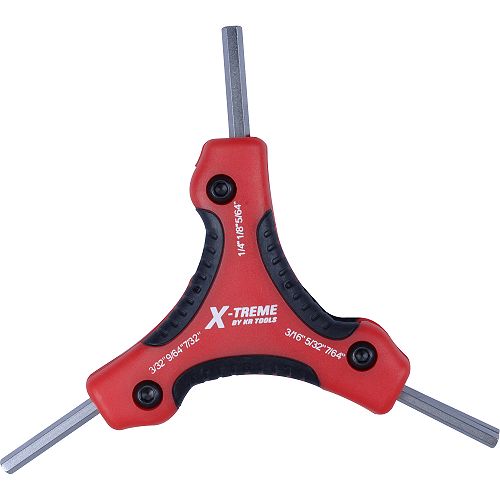 Xtreme 9 In 1 Triangular Folding Hex Key Set - SAE - 19217 Best Price