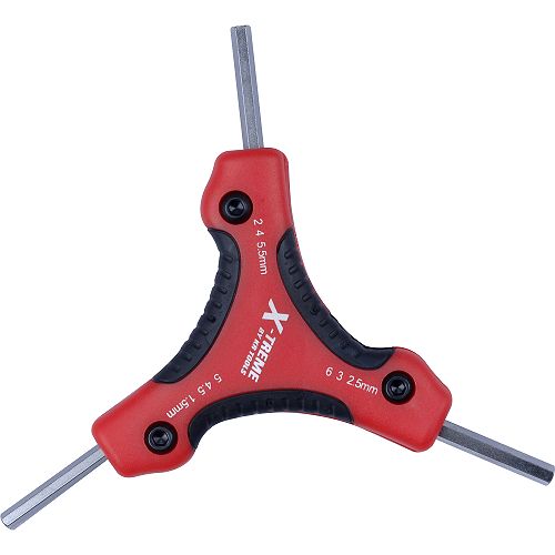 Xtreme 9 In 1 Triangular Folding Hex Key Set - Metric - 19218 Best Price