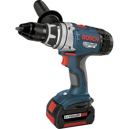 Bosch Tools 37618-01 18-volt Brute Tough Litheon Cordless 1 2" Drill Driver with 2-Fat...
