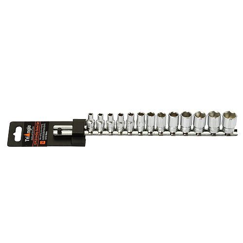 Triangle 13 pc. Uni-Grip Metric Socket Set  1/4 in. Drive - 28130 Best Price
