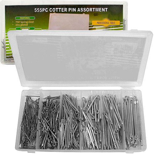 Trademark 555 piece Cotter Pin Premium Shop Assortment - 555 Pins - 75-5555 by