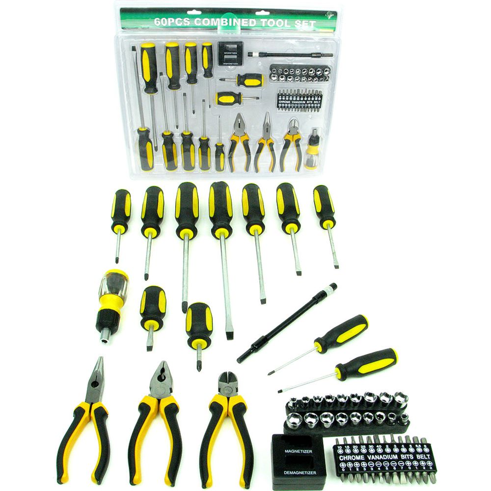 Trademark 60 Piece Super Deluxe Everything Tool Kit