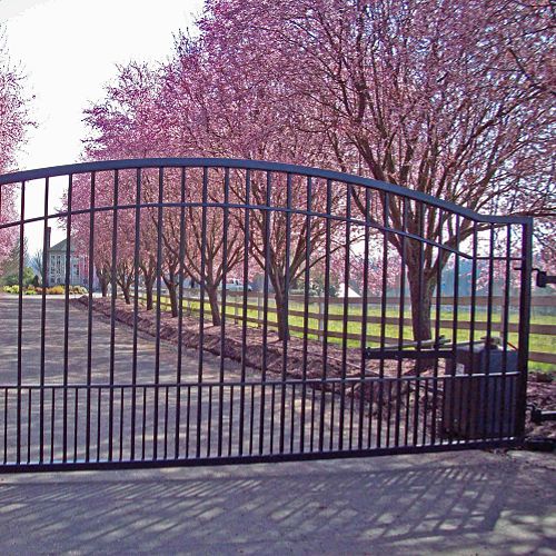 Mighty Mule Biscayne 12 Single Leaf Driveway Gate - G1712-KIT Best Price