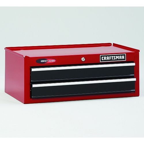 Craftsman 2 Drawer Quiet Glide Intermediate Chest- Red/Black Best Price