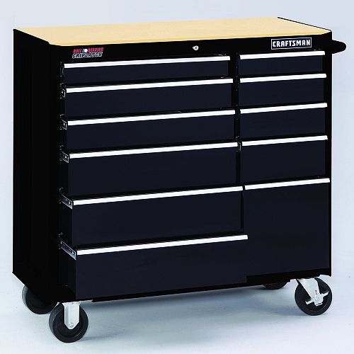 Craftsman 11 Drawer GRIPLATCH Cabinet- Black Best Price