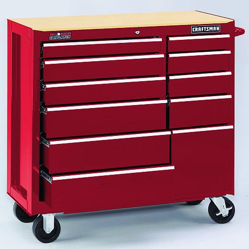 Craftsman 11 Drawer GRIPLATCH Cabinet- Red Best Price