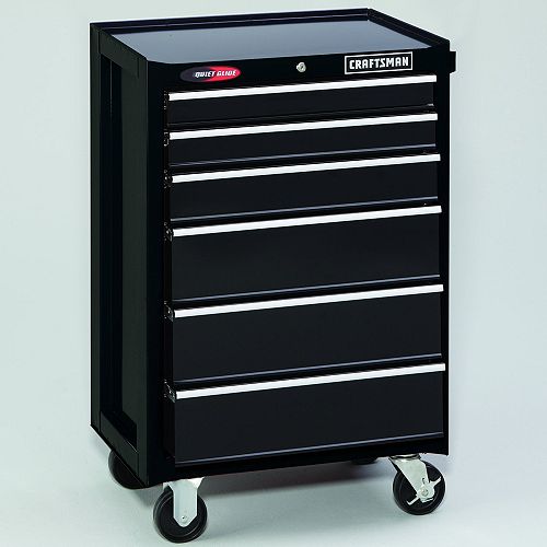 Craftsman 6 Drawer Quiet Glide Cabinet- Black Best Price