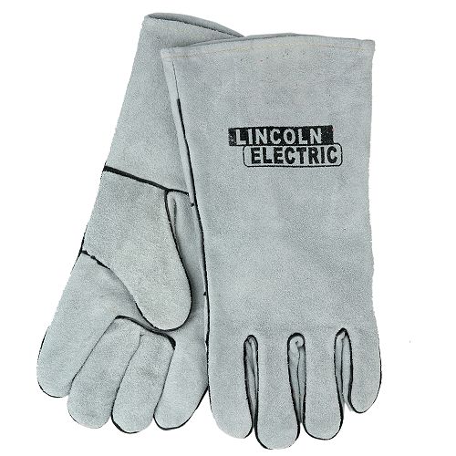 Lincoln Electric WELDING GLOVES, GREY LEATHER LINED - KH641 
