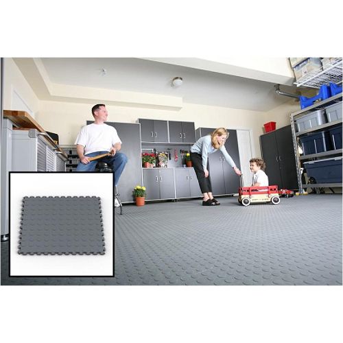 NORSK Raised Coin Multi-Purpose PVC Flooring-Dove Gray (6 pk. totaling 13.95 sq. ft.) - NSMPRC6DG Best Price