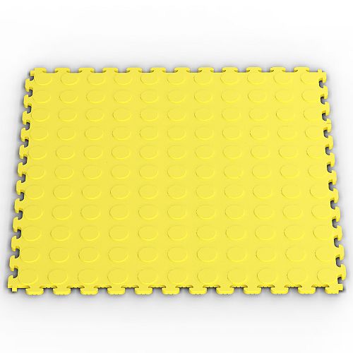 NORSK Raised Coin Multi-Purpose PVC Flooring - Yellow - NSMPRC6YEL Best Price