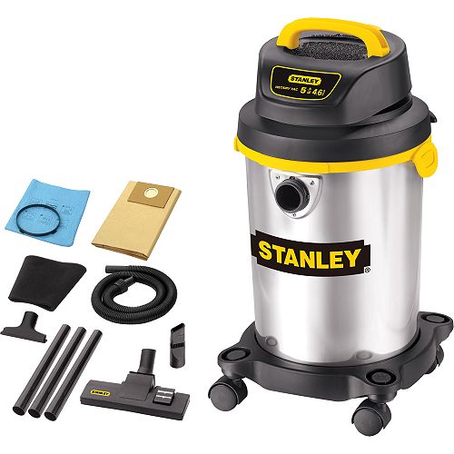 Stanley 4.6 Gallon Stainless Steel Wet Dry Vac - SL18130-1