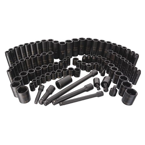 Craftsman 95 pc. Easy Read Impact Socket Set, 6 pt., 3 8 & 1 2 in. Dr.
