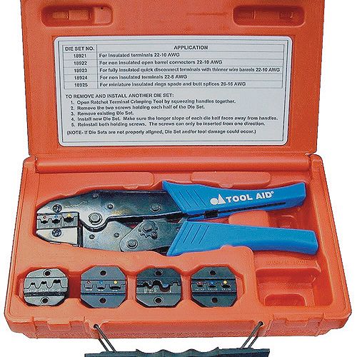 SandG TOOL AID CRIMPER KIT RATCHETING REMOVABLE JAWS - SGT18920 Best Price