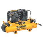DeWalt 1.5 HP Elec 8 Gal Dual Control, Dual Voltage Wheeled Portable Twin Tanks - D55570