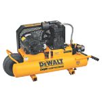 DeWalt 2 HP Elec 8 Gal Dual Control, Dual Voltage Wheeled Portable Twin Tanks