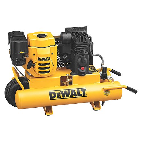 DeWalt 196cc (6.5 HP) , 150 PSI 8 Gallon Gas Wheeled Portable Compressor 