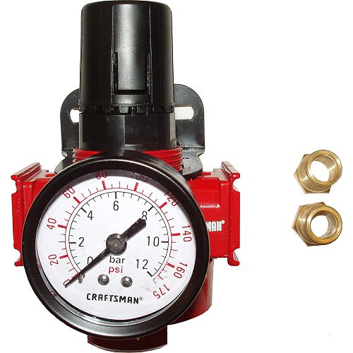 Craftsman Heavy Duty Air Line Regulator with Gauge - 16038 
