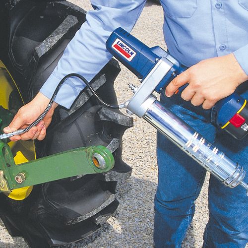Lincoln Grease Gun 12 Volt Battery Operated with One Battery - 1242 Best Price