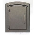Qualarc Manchester Non-Locking Column Mounted Mailbox Plain Door in Bronze