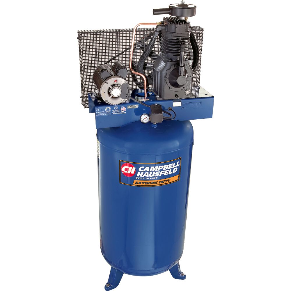 Campbell Hausfeld 80 gal. Air Compressors, 7-1/2 hp, Vertical Tank, 2-Stage Pump, Extreme Duty