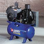 Campbell Hausfeld 30 gal. Air Compressor, 12-1/2 hp, Horizontal Tank, 2-Stage Pump, Extreme Duty with Kohler Command Gas Engine - CI12G030H