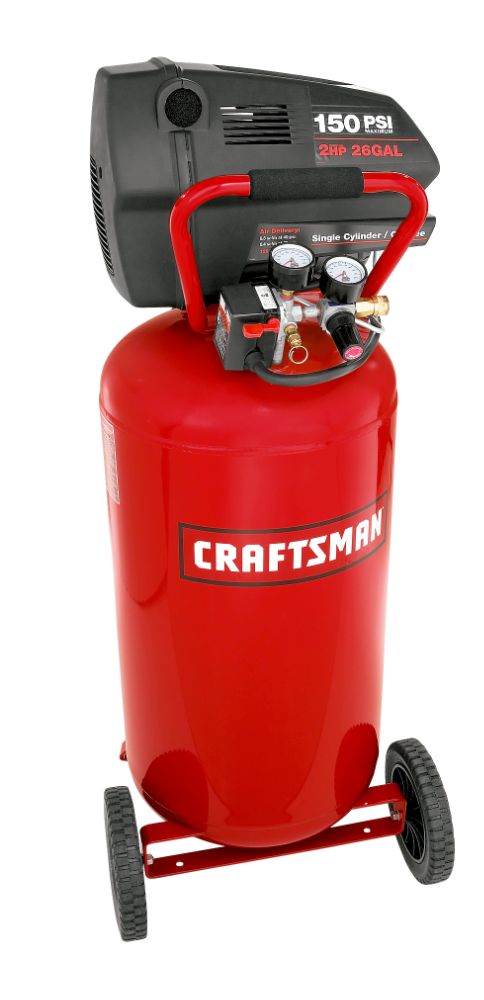 Craftsman 2 hp single on sale cylinder air compressor