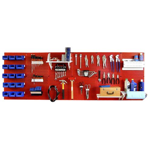 Wall Control Master Workbench Metal Pegboard Tool Organizer - 30-WRK-800RW Best Price