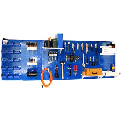Wall Control Master Workbench Metal Pegboard Tool Organizer - 30-WRK-800BUW Best Price