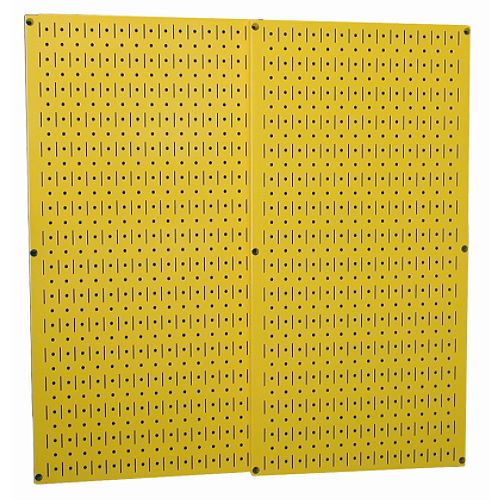 Wall Control Metal Pegboard Pack - Yellow - 30-P-3232Y Best Price