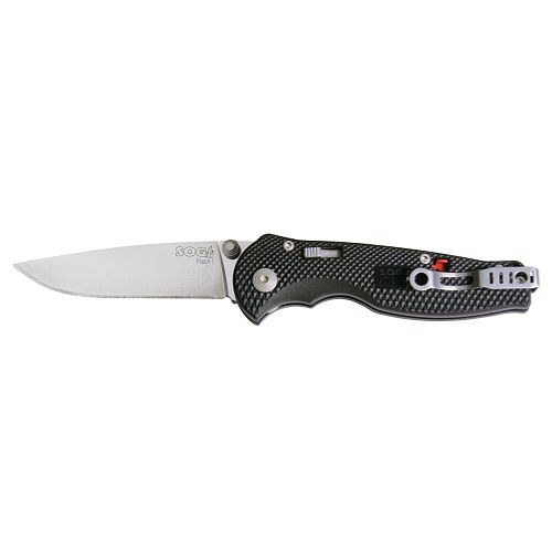 Sog Flash I 2.5 Knife  Straight Edge  Satin - FSA-7 Best Price