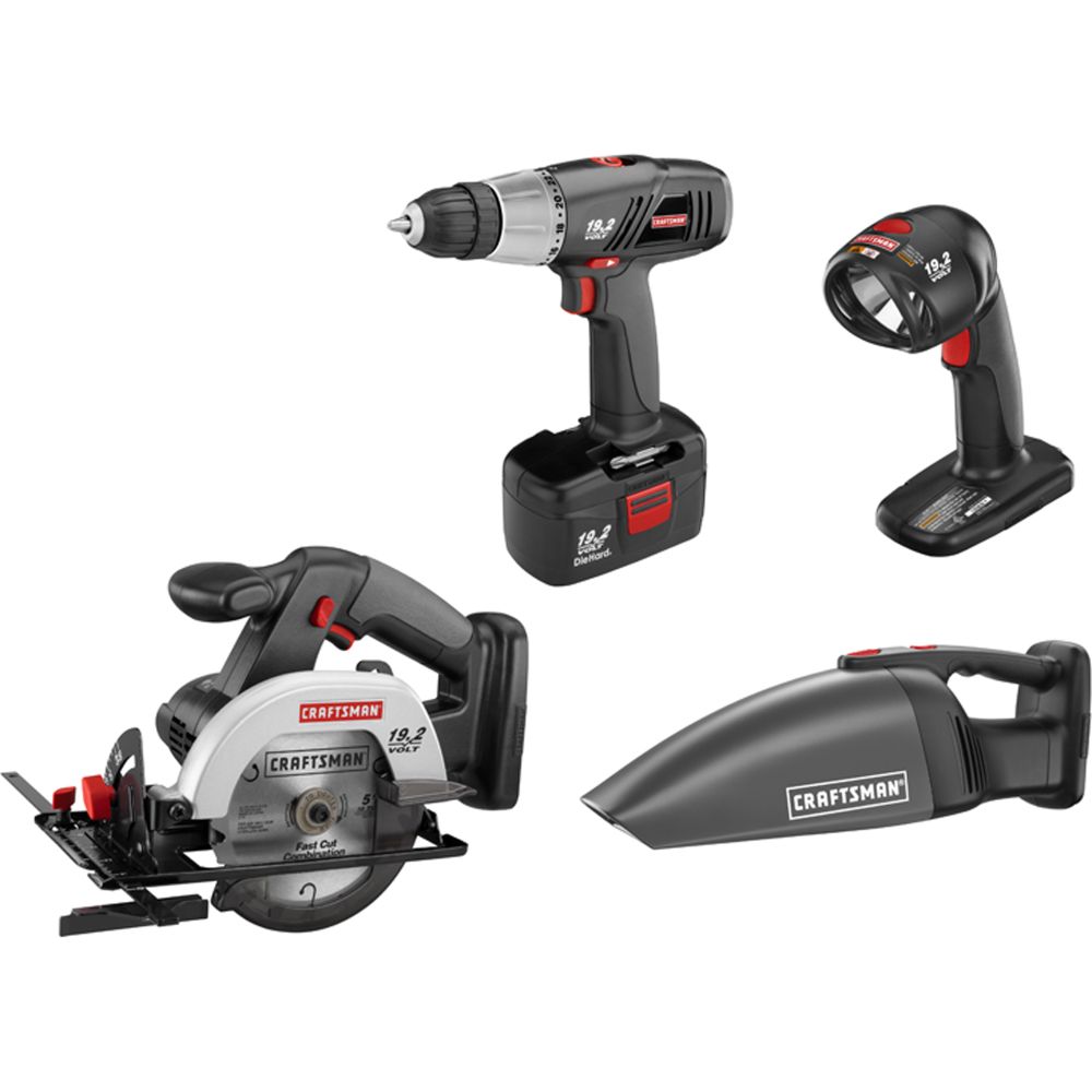 Craftsman 4 pc. 19.2V Combo Drill Kit