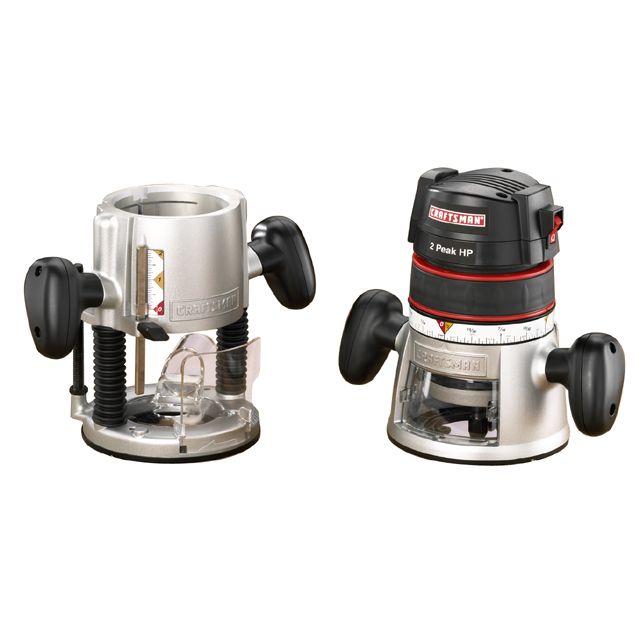 Craftsman 2 hp 9.5 amp Plunge Router Combo Kit