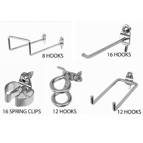 DuraHook Heavy duty locking pegboard hook assortment - 532-2 Best Price